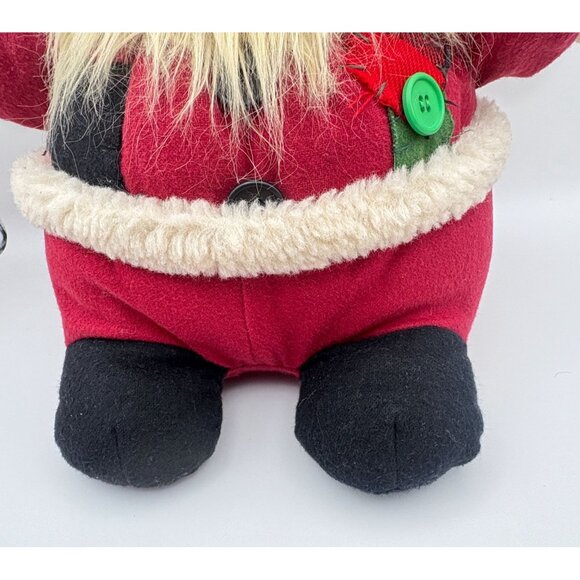 Sitting Santa Claus Stuffed Plush Doll Christmas decor Fancy Zoo Soft - Picture 5 of 9